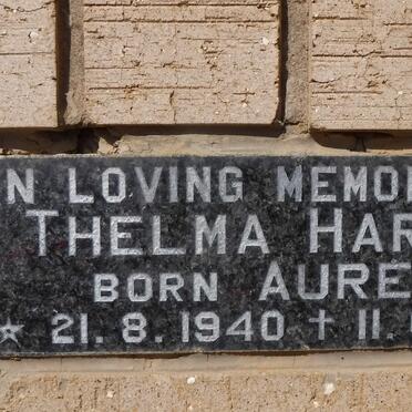 HARRIS Thelma nee AURET 1940-1980