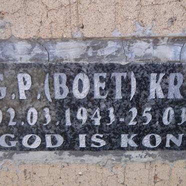 KRUGER G.P. 1943-2009