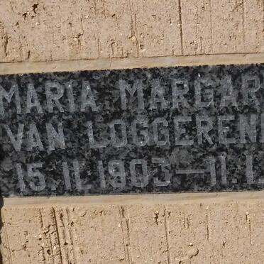 LOGGERENBERG Maria Margaretha, van 1903-1992