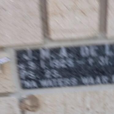 LANGE J.M A., de 1925-1989