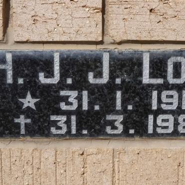 LOUW H.J.J. 1914-1984