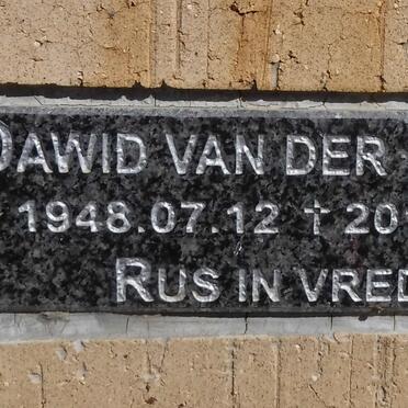 MERWE Dawid, van der 1948-2014
