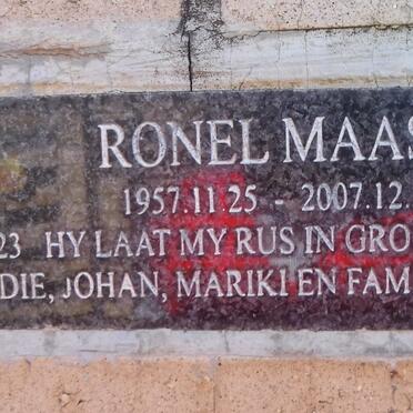 MAASS Ronel 1957-2007