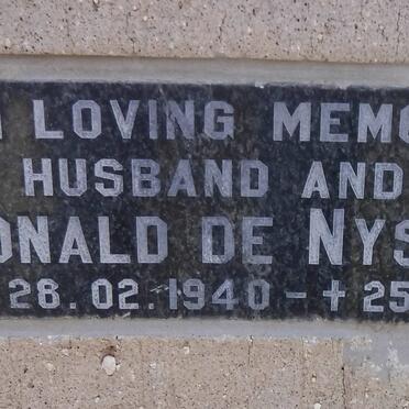 NYSSCHEN Ronald, de 1940-1991