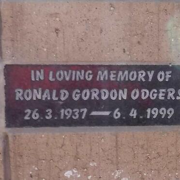 ODGERS Ronald Gordon 1937-1999