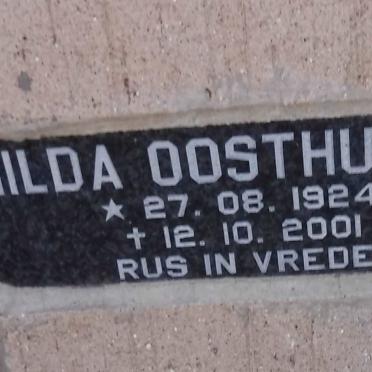 OOSTHUIZEN Hilda 1924-2001