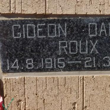 ROUX Gideon Daniel 1915-1995