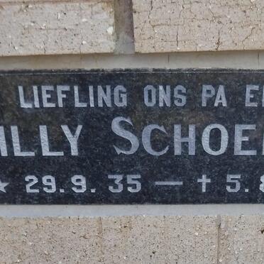 SCHOEMAN Billy 1935-1989