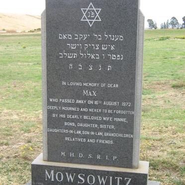 MOWSOWITZ Max -1972