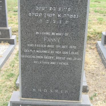 LEVINSOHN Fanny -1978