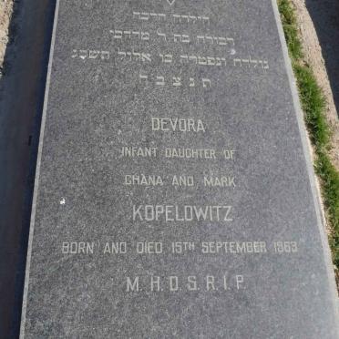 KOPELOWITZ Devora 1963-1963