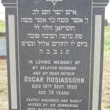 HOSIASSOHN Oscar -1959