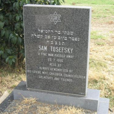 TOSEFSKY Sam -1975