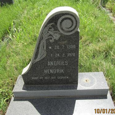 ? Andries Hendrik 1908-1978