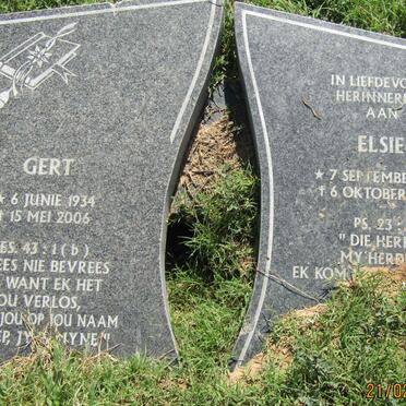 ? Gert 1934-2006 ? Elsie 1935-2006