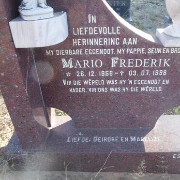 ? Mario Frederik 1956-1998