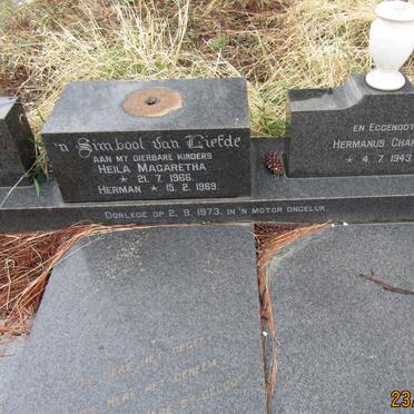 ? Hermanus Charel 1943-1973 :: ? Heila Magaretha 1966-1973 :: ? Herman 1969-1973