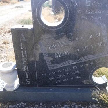 ALBERTS Johannes Adam 1951-1988