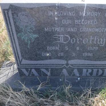 AARDE Dorothy, van 1929-1996