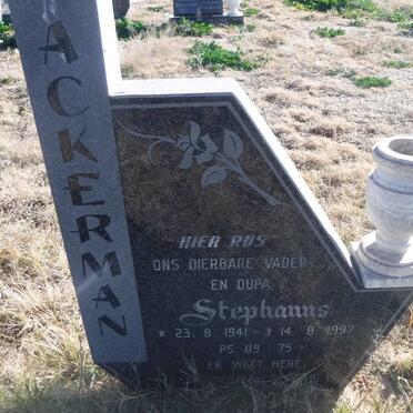 ACKERMAN Stephanus 1941-1997