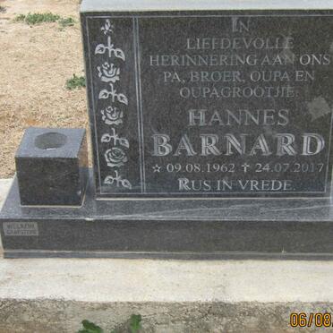 BARNARD Hannes 1962-2017