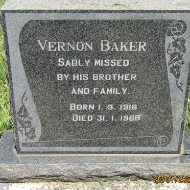 BAKER Vernon 1918-1966