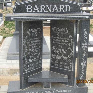 BARNARD Joseph James Beasley 1950-2021 & Regina Jacqueline 1954-2022