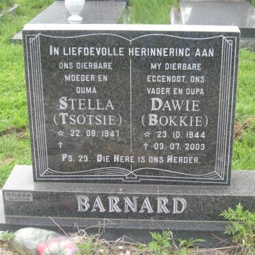BARNARD Dawie 1944-2003 &amp; Stella 1947-