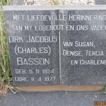 BASSON Dirk Jacobus 1924-1977