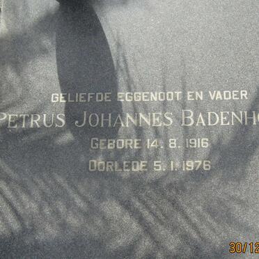 BADENHORST Petrus Johannes 1916-1976