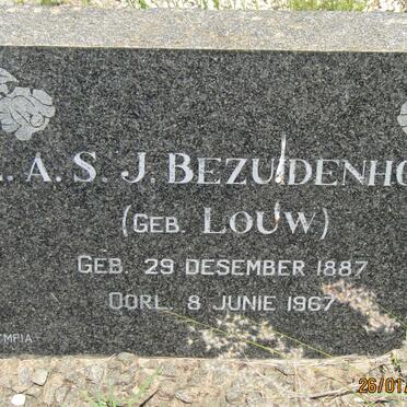 BEZUIDENHOUT E.A.S.J. nee LOUW 1887-1967