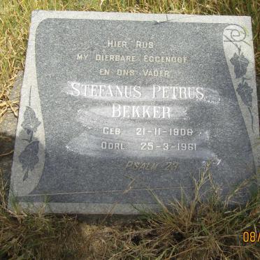BEKKER Stefanus Petrus 1906-1961