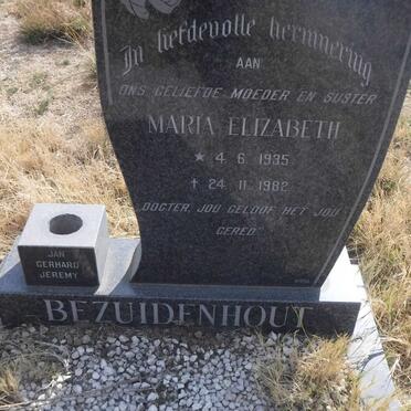 BEZUIDENHOUT Maria Elizabeth 1935-1982
