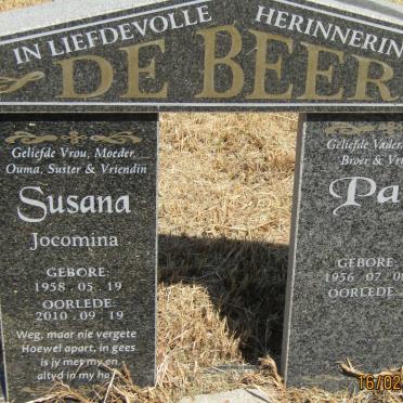 BEER Pas, de 1956- &amp; Susana Jacomina 1958-2010