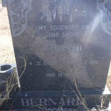 BERNARD Christo 1947-1981