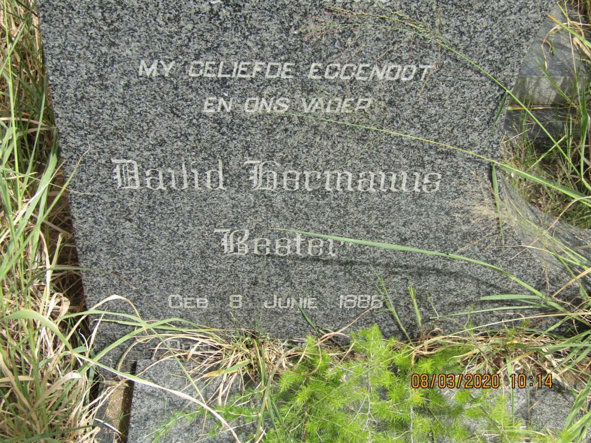 BESTER David Hermanus 1886-