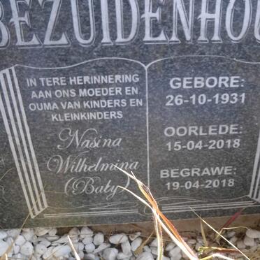 BEZUIDENHOUT Nasina Wilhelmina 1931-2018