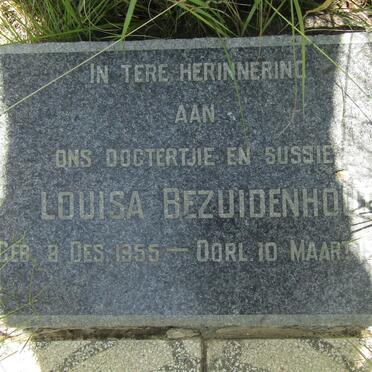 BEZUIDENHOUT Louisa 1955-1956