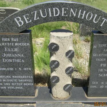 BEZUIDENHOUT Pieter Hendrik Schalk 1891-1964 &amp; Ellie Johanna Dorthea -1974
