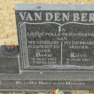 BERG Dawie, van den 1953-2009 &amp; Kitty 1953 -