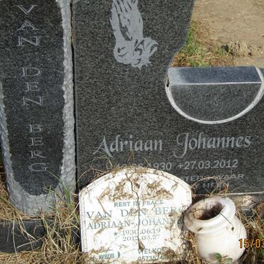BERG Adriaan Johannes, van den 1930-2012