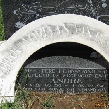 BERGH Dirk Adriaan, van der 1956-1984