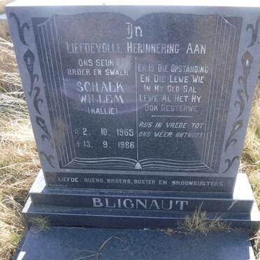 BLIGNAUT Schalk Willem 1965-1986