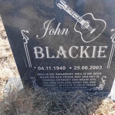 BLACKIE John 1940-2003