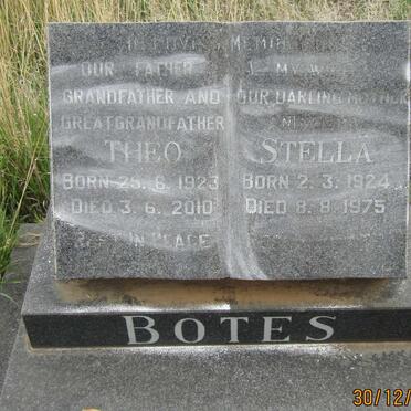 BOTES Theo 1923-2010 &amp; Stella 1924-1975