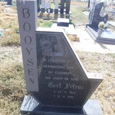 BOOYSEN Gert Petrus 1932-1992