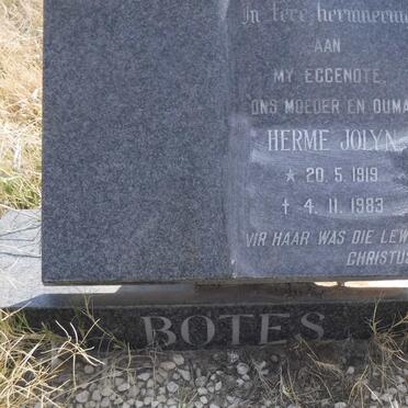 BOTES Hermé Jolyn 1919-1983
