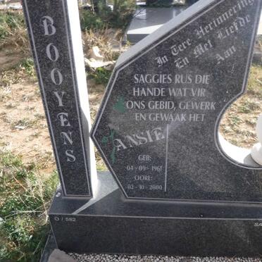 BOOYENS Ansie 1961-2000