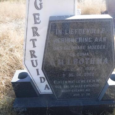 BOTHMA G.M.I. 1932-2002