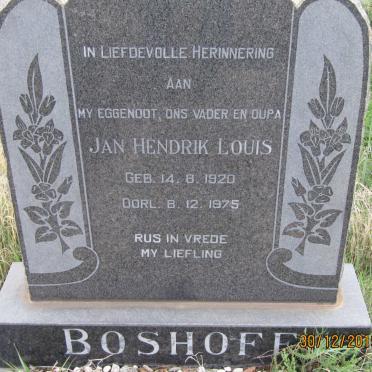 BOSHOFF Jan Hendrik Louis 1920-1975